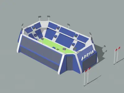 Megapolis set garage 3D model