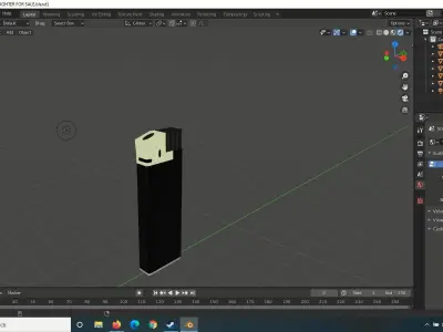 lighteer usb stick Low-poly 3D model