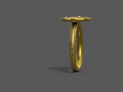 High-Quality 3D Ring Model Pack 4 Low-poly 3D model