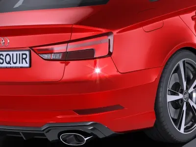 Audi RS3 Sedan 2017 3D model