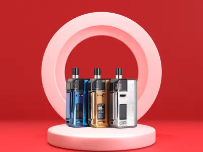 Display Podium Red 3D model