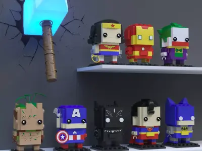 LEGO BrickHeadz 3D model