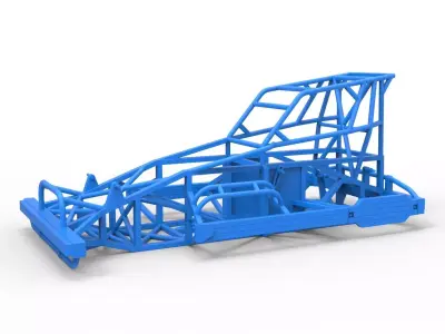 Frame of New Zealand Superstock car Version 4 Scale 1 to 25 3D print model