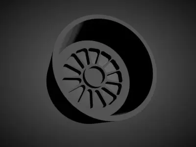 HRE 303 scalable and Printable rim 3D print model