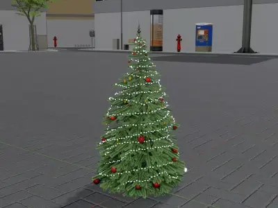 Christmas Tree Version 1 Low-poly 3D model