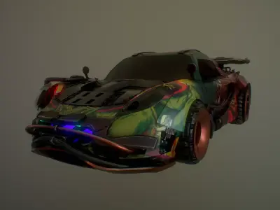 Cyberpunk Lotus Elise Cup  Low-poly 3D model