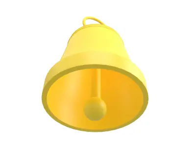 Bell v2 002 Low-poly 3D model