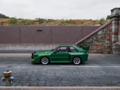 realistic street scene - blender 3D model