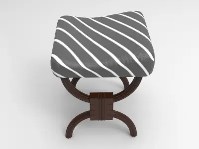 Lukop Stool Low-poly 3D model