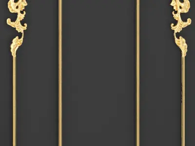 Collection stucco molding frame 3D model