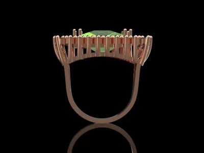 Fashion Ring With Brilliants 3D Print Model 3D print model purchase