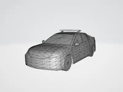 Low Poly Thai FollowMe Car Low-poly 3D model