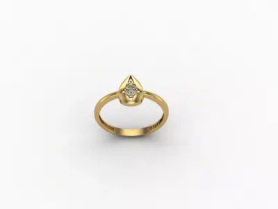 gold ring pint jewelry model 3d stl 3D print model get