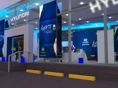Brand launch event 3D model