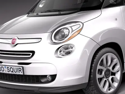 Fiat 500L USA-version 2013 3D model