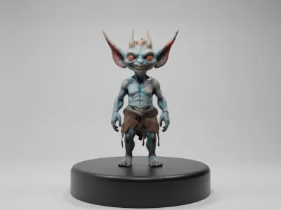 High-Quality Fantasy Goblin 3D Model - Game-Ready and Detailed Low-poly 3D model