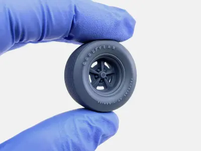 15x10 Magnum 500 Wheel Goodyear Polyglas L60-15 Tire 3D print model