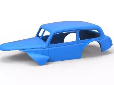 Shell of Vintage Asphalt Modified stock car V5 Scale 1 to 25 3D print model
