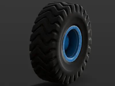 Tire 3D Model  Low-poly 3D model by InfiniteSolution3D