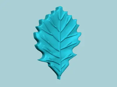 Chestnut Oak Tree Leaf - Molding Artificial EVA Craft 3D print model