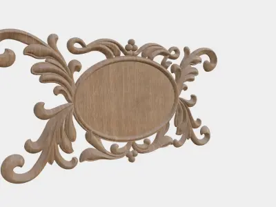 Mirror Frame Decor For Wood Carving 3D print model buy