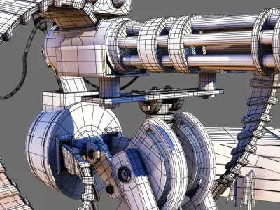 TF2 Sentry gun with munition 3D model