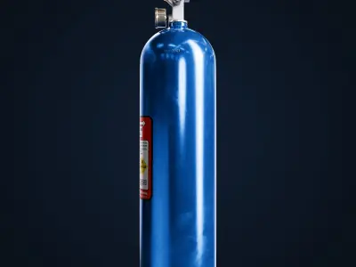 NOS Cylinder Game-Ready  Low-poly 3D model