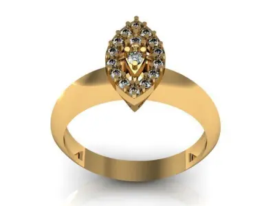 fancy ring 3D print model