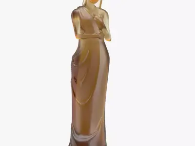 Sculpture Daum France Marie Paule Deville Chabrolle 3D model