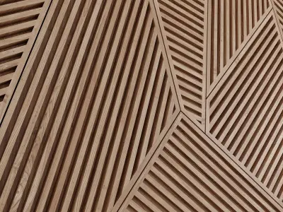 Wood panels 1 Low-poly 3D model