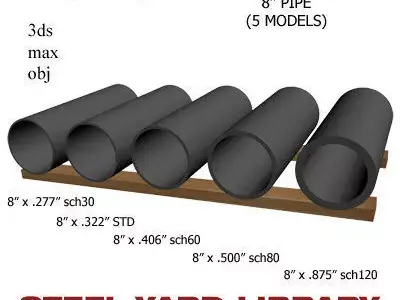 8in Pipe 3D model