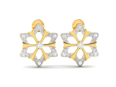 Women Diamond Earring 3D print model