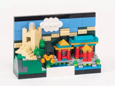 TwindBricks3D - 40654 Beijing Postcard 3D print model
