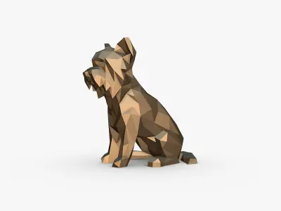 Yorkshire Terrier figure 3D print model