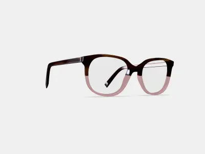 Laurel Eyeglasses in Tea Rose Fade 3D model