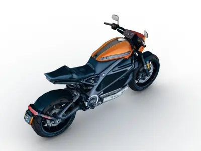 Harley Davidson LiveWire Low-poly 3D model