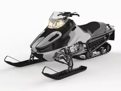 Snowmobile 3D model
