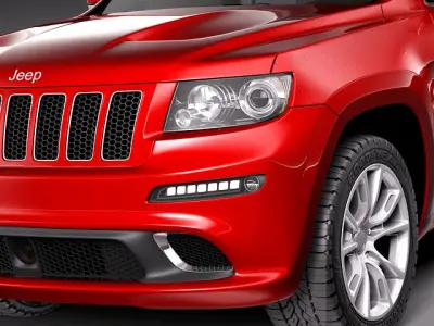 Jeep Grand Cherokee SRT8 2012 3D Model 3D model
