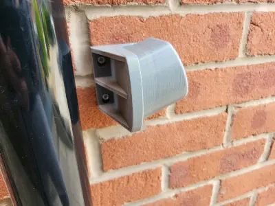 Type 2 90 Degree Car Charger Plug Holder with Drain Hole 3D model