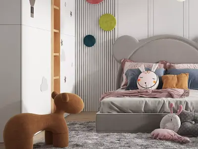 kids bedroom 3D model order