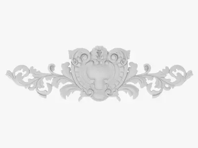 Cartouche Ornament 009 3D model