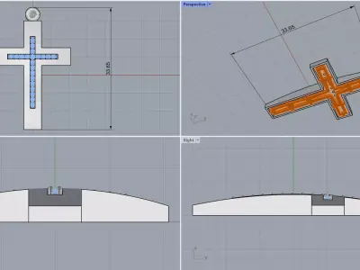 cross 3D print model 6