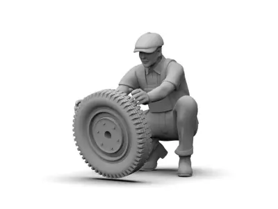 Gas Station Staff 3D print model