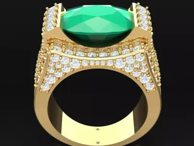 Luxury Men Rings Designs 5MR042 3D print model