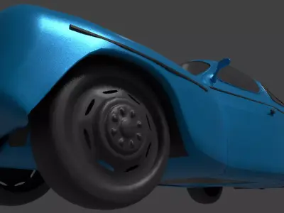Classic Car Low-poly 3D model buy