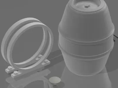 Olympia Keg Hot Rod Fuel Tank 3D print model