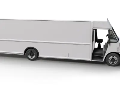 Freightliner P1200 step van Low-poly 3D model