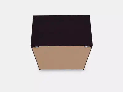 MALM chest of drawers with 4 drawers 3 Low-poly 3D model