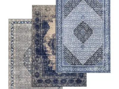Rug Set 1551 3D model