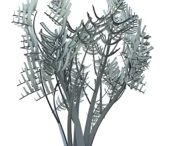 Cartoon tree S2Av1 3D model